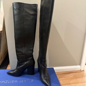 Stuart Weitzman Willa boots size 7 black genuine leather
